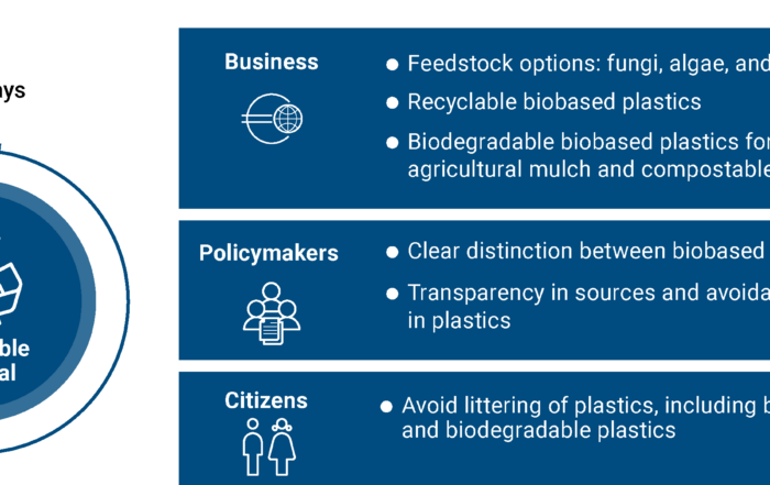 The renewable material for plastics pathway